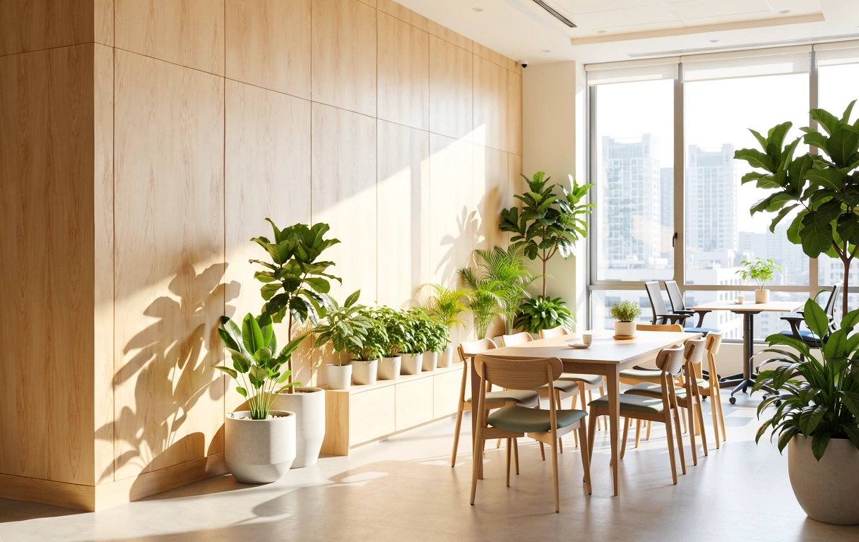 Architectural representation of a modern workspace